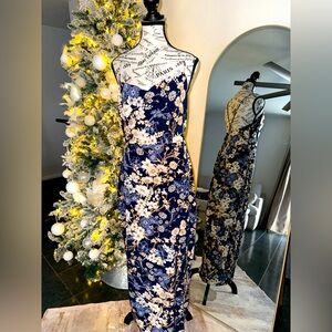 Floral Backless Dress